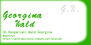 georgina wald business card